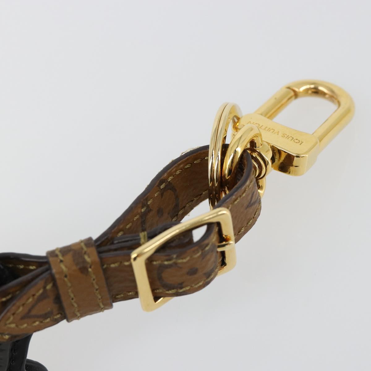 LOUIS VUITTON Catgram Porte Cles Porto Address Charm Black MP2281 Auth 185764M