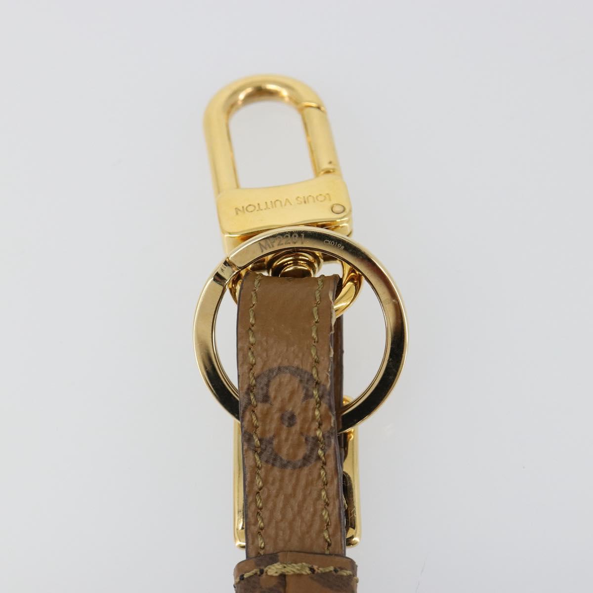 LOUIS VUITTON Catgram Porte Cles Porto Address Charm Black MP2281 Auth 185764M