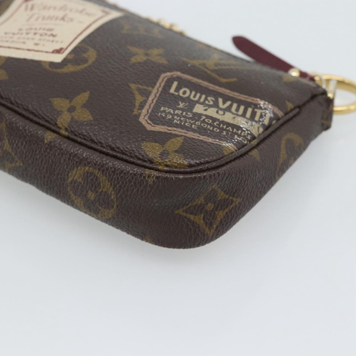 LOUIS VUITTON label Collection Mini Pochette Pouch M63798 LV Auth 185772A
