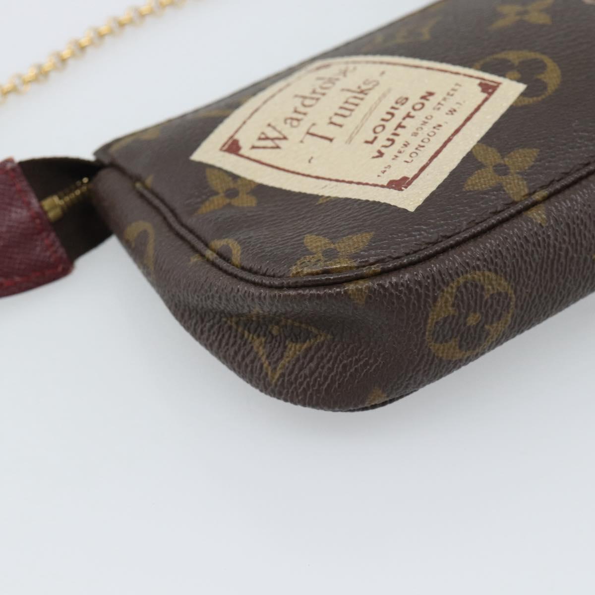 LOUIS VUITTON label Collection Mini Pochette Pouch M63798 LV Auth 185772A