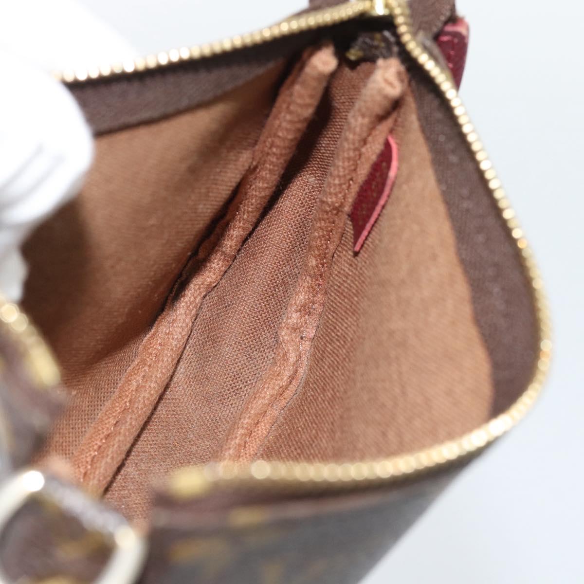 LOUIS VUITTON label Collection Mini Pochette Pouch M63798 LV Auth 185772A