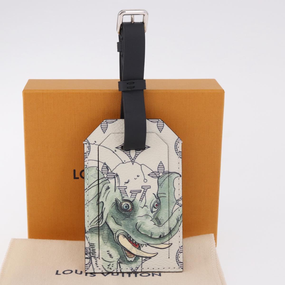 LOUIS VUITTON Savanna Chapman Brothers Porto Address Tag M54139 Auth 185779M