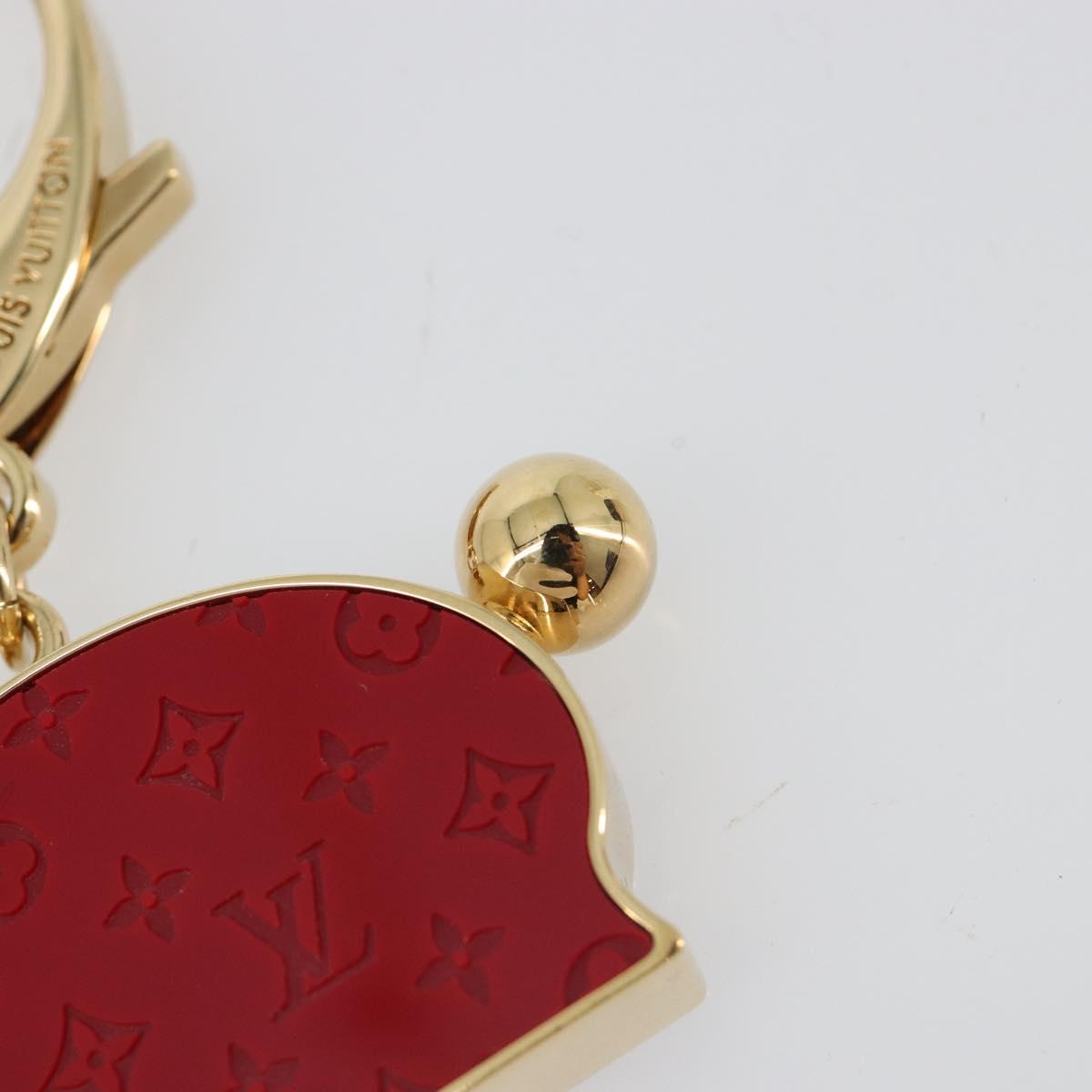 LOUIS VUITTON Bijoux Sac Animalia Lapin Charm metal Red M66129 LV Auth 185782M