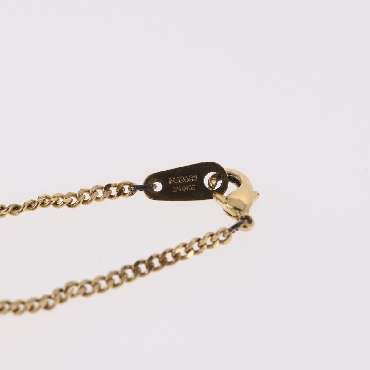 LOUIS VUITTON Collier LV Upside Down Necklace metal Gold M62682 LV Auth 185785M