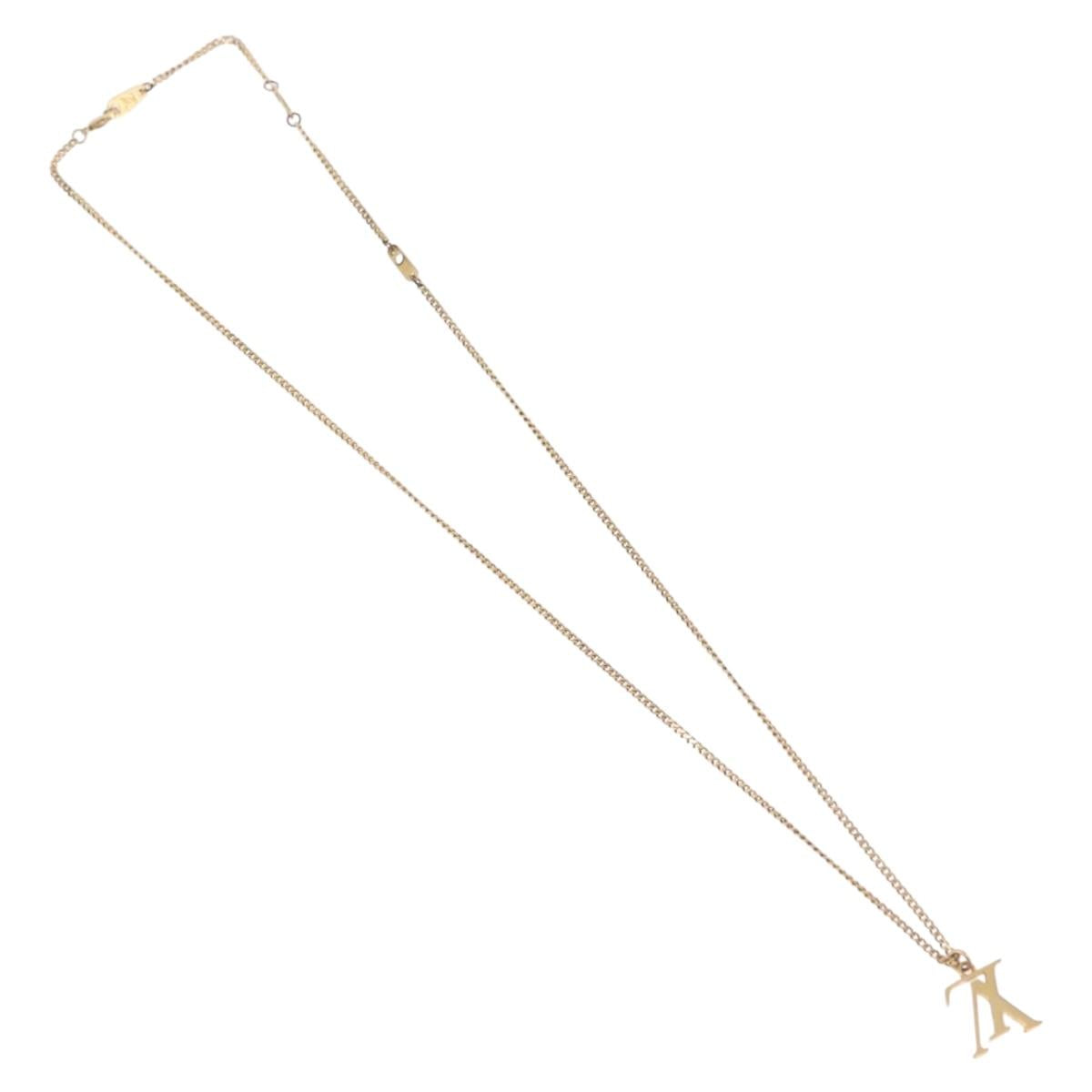 LOUIS VUITTON Collier LV Upside Down Necklace metal Gold M62682 LV Auth 185785M
