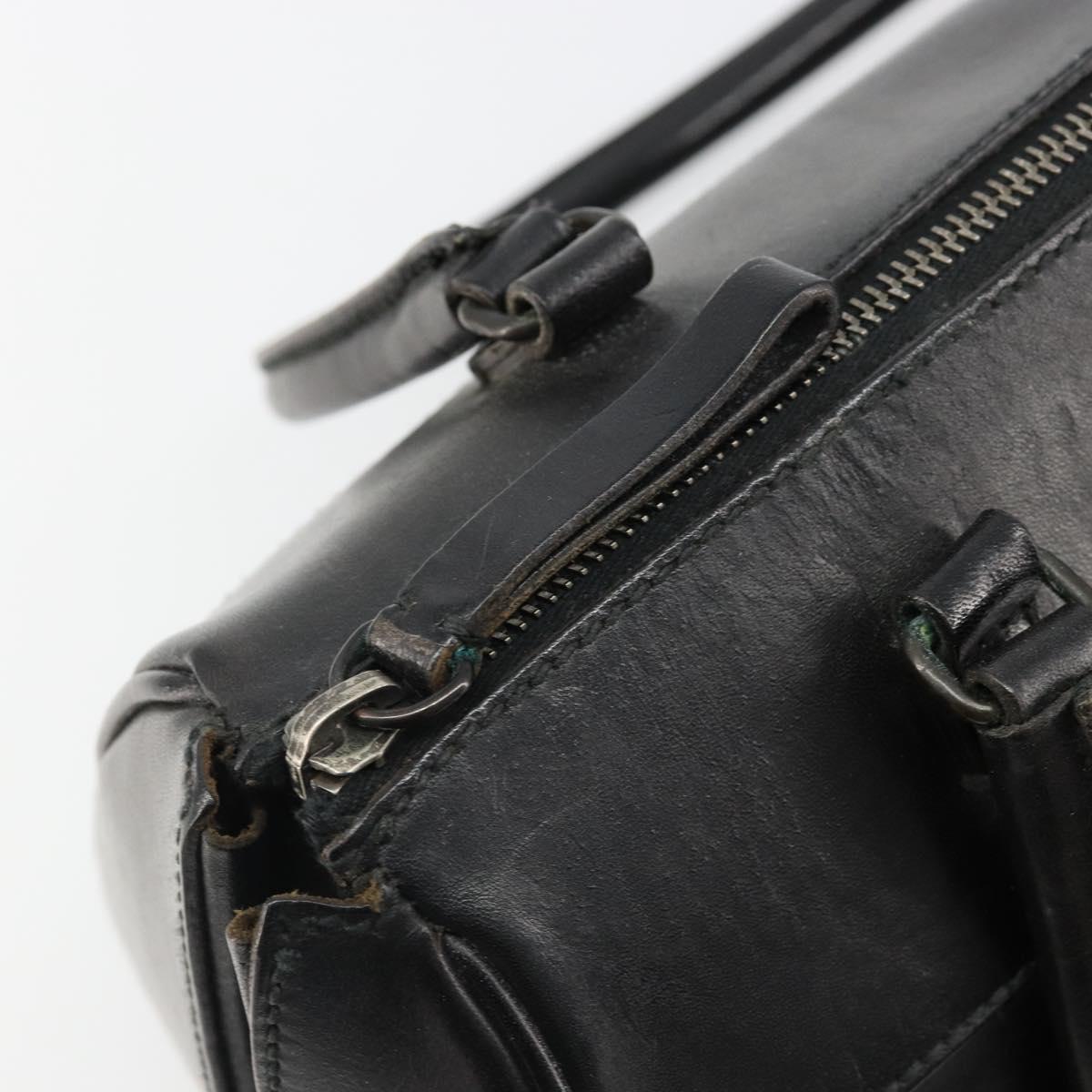 Miu Miu Hand Bag Leather Black Auth 185814A