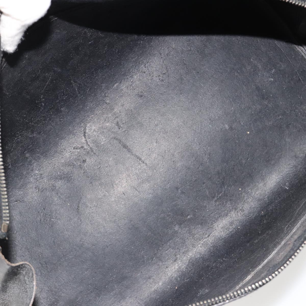 Miu Miu Hand Bag Leather Black Auth 185814A
