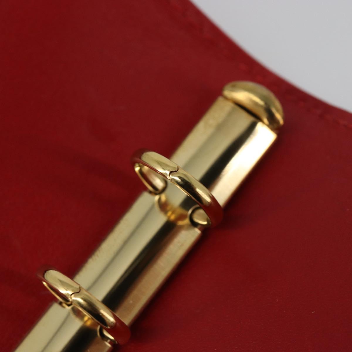 LOUIS VUITTON Vernis Agenda PM Day Planner Cover Red R21016 Auth 185818A