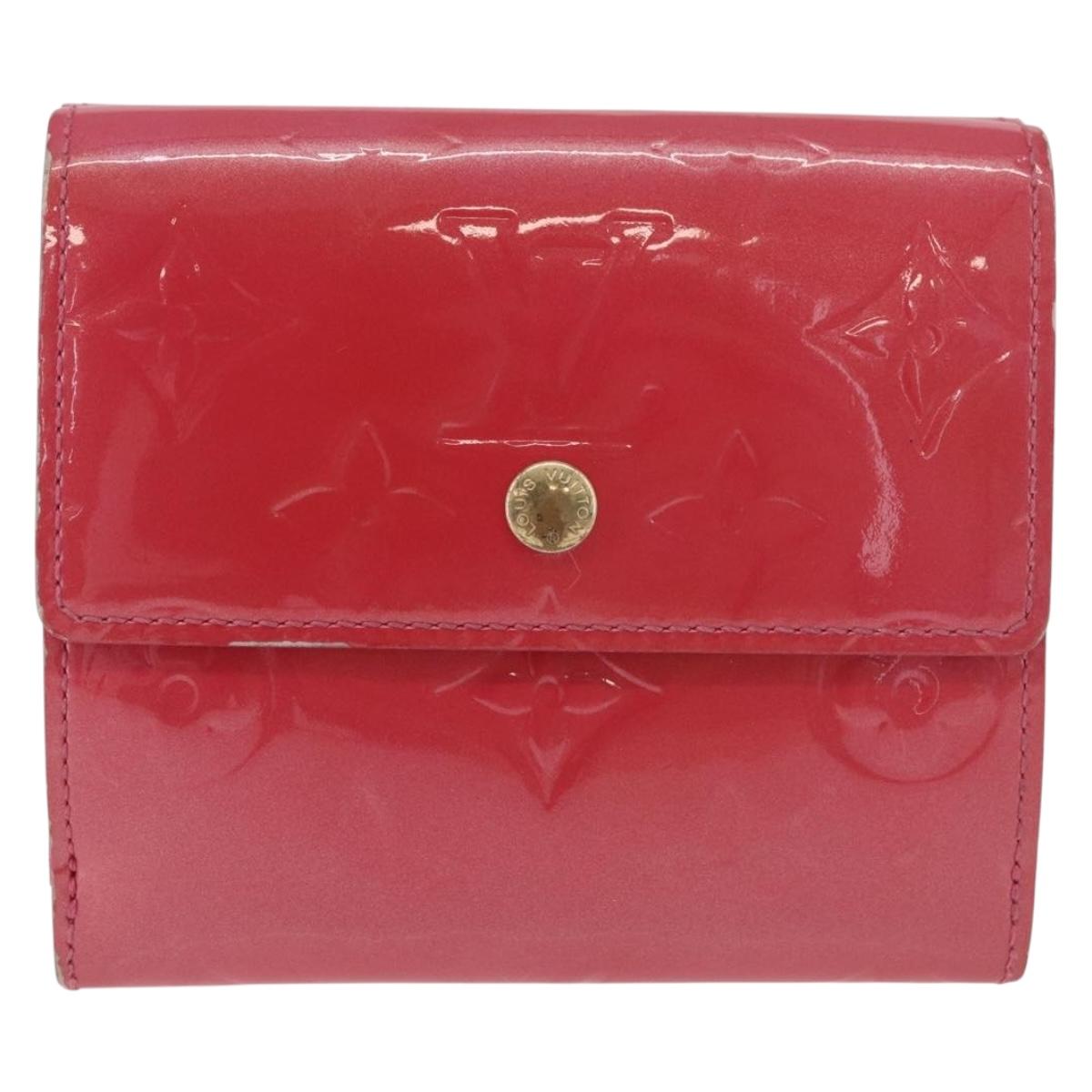 LOUIS VUITTON Vernis Porte Monnaie Bier Cartes Crdit Wallet M9139F Auth 185819