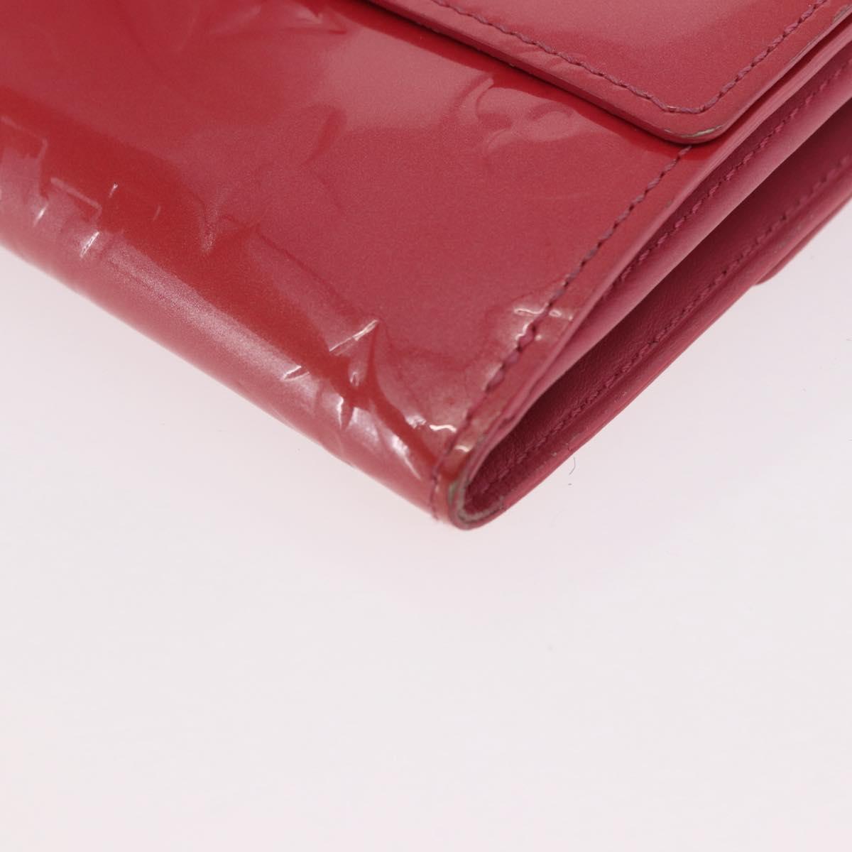 LOUIS VUITTON Vernis Porte Monnaie Bier Cartes Crdit Wallet M9139F Auth 185819