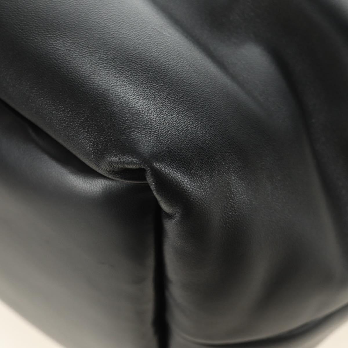 SAINT LAURENT Tote Bag Lamb Skin Black Auth 185833SM