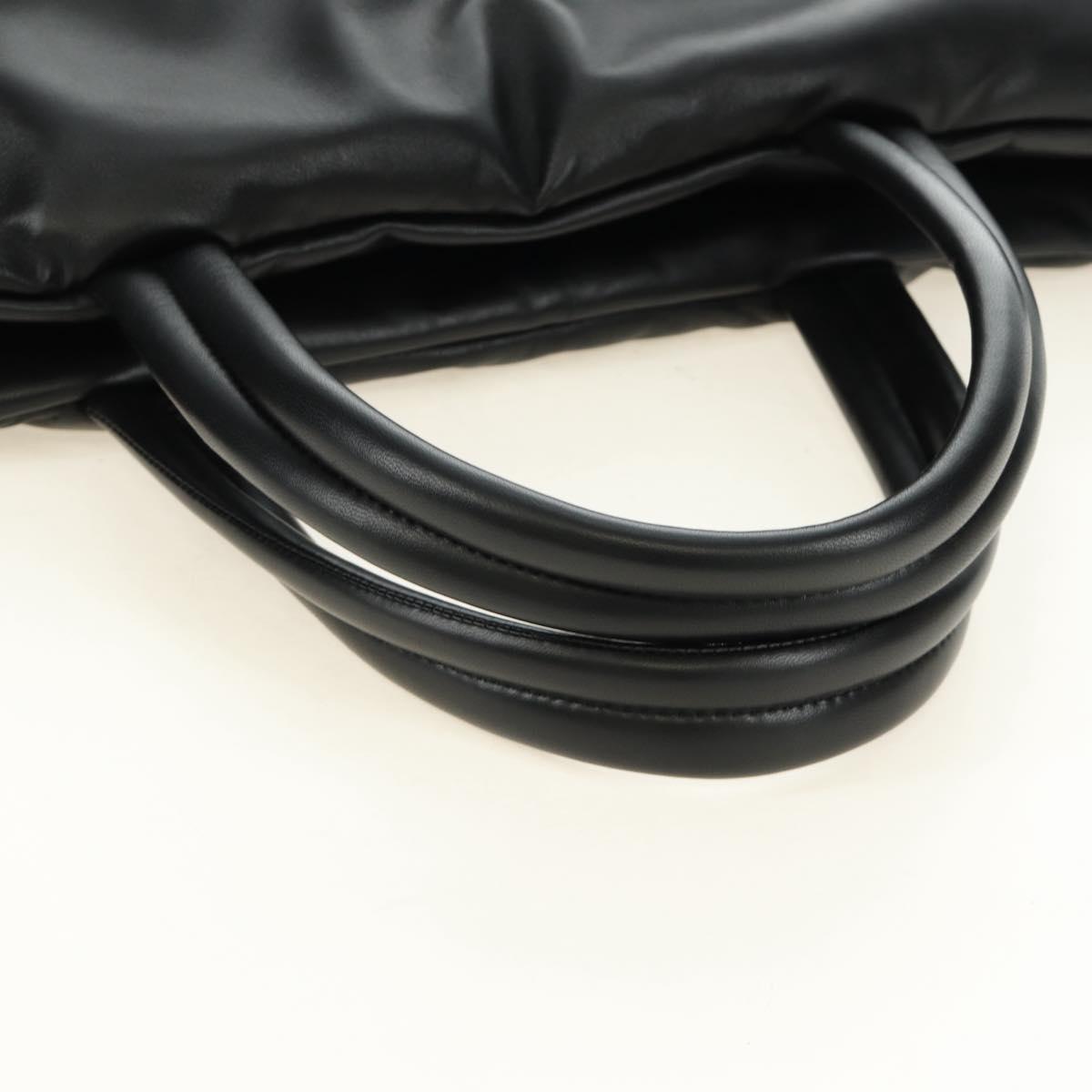SAINT LAURENT Tote Bag Lamb Skin Black Auth 185833SM
