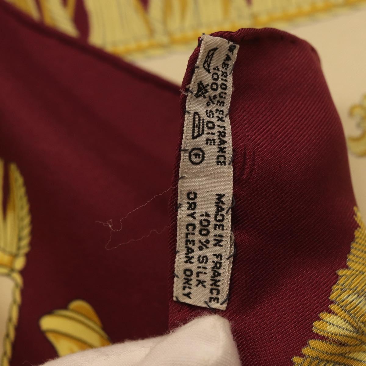 HERMES Carre 90 Scarf ""VUE DU CARROSSE DE LA GALERE LA REALE"" Silk Auth 185841