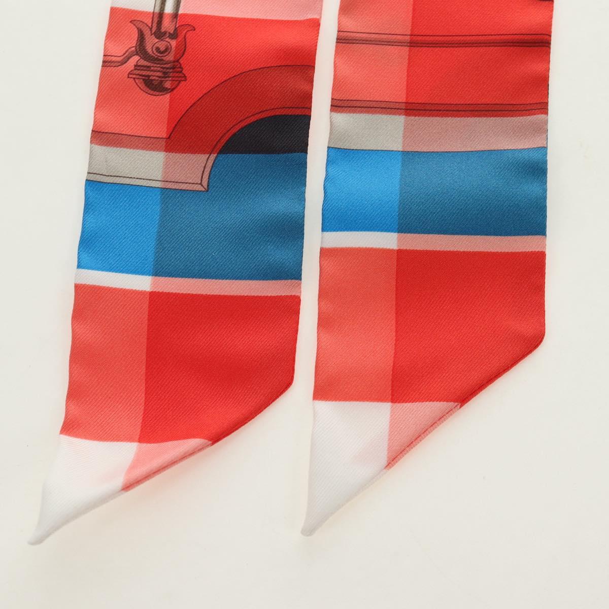 HERMES Twilly Scarf Silk Red Auth 185842M