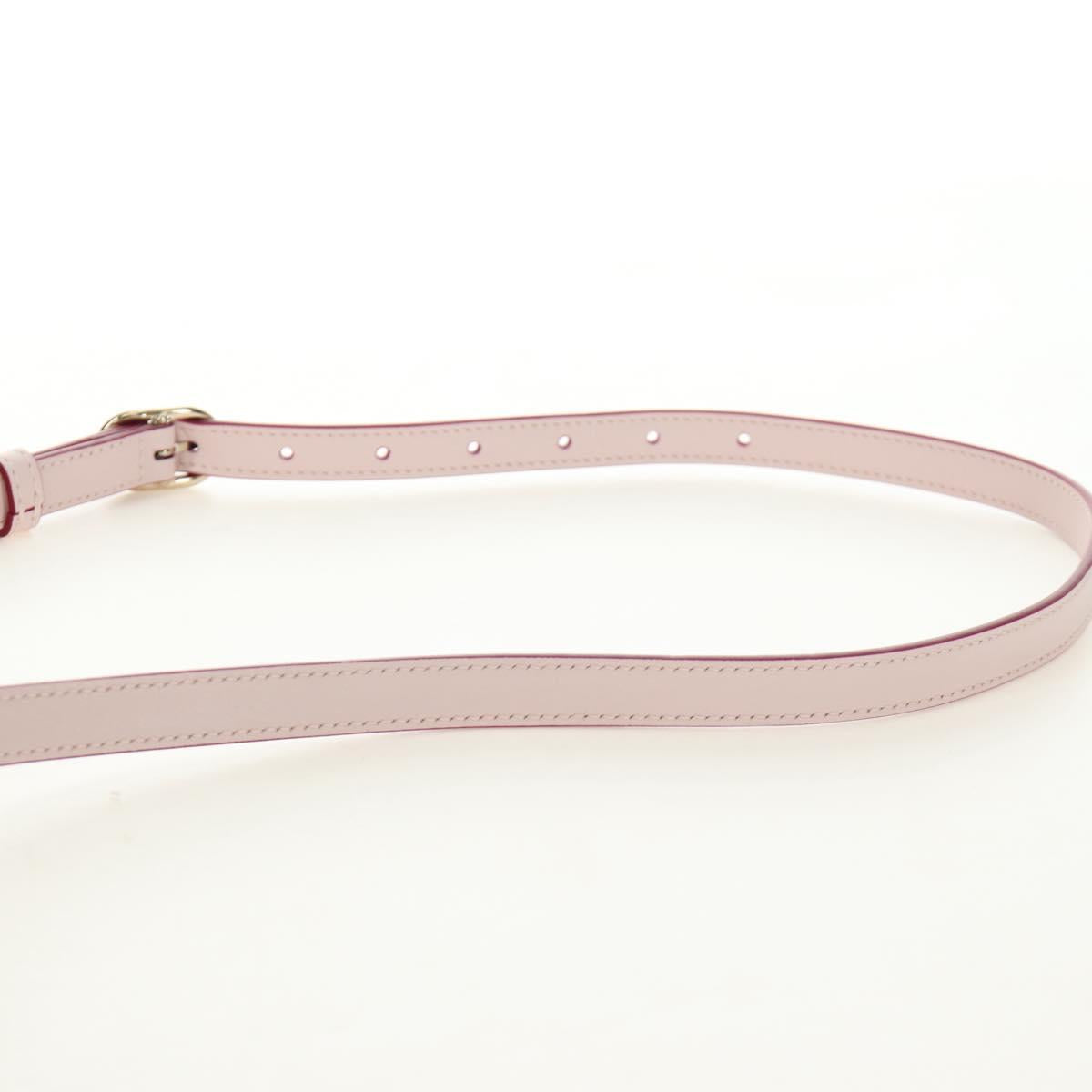GUCCI Bamboo Hand Bag Leather 3way Pink Gold 841488 Auth 185846SM