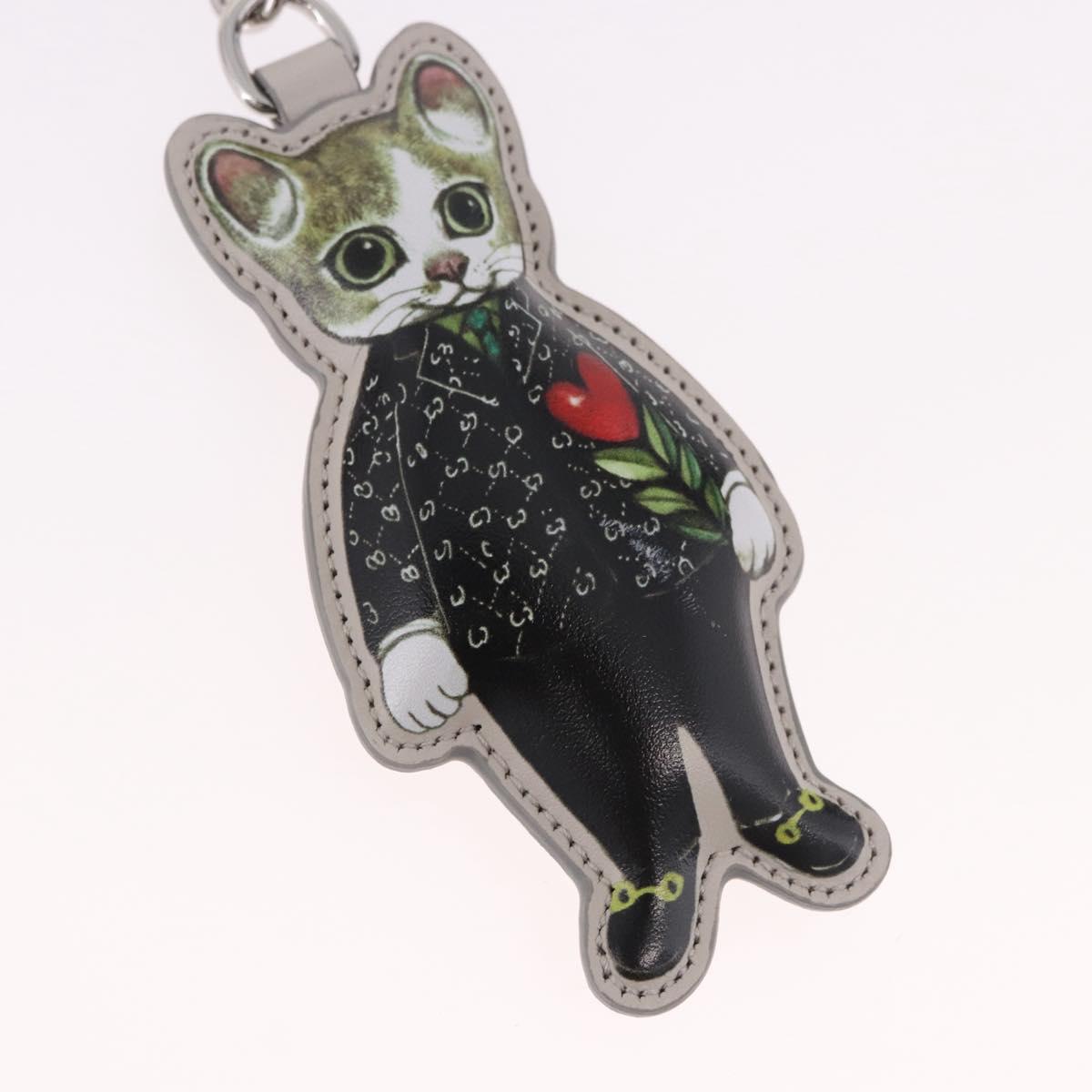 GUCCI GG Supreme Yuko Higuchi Boris Charm PVC Gray Auth 185848SM