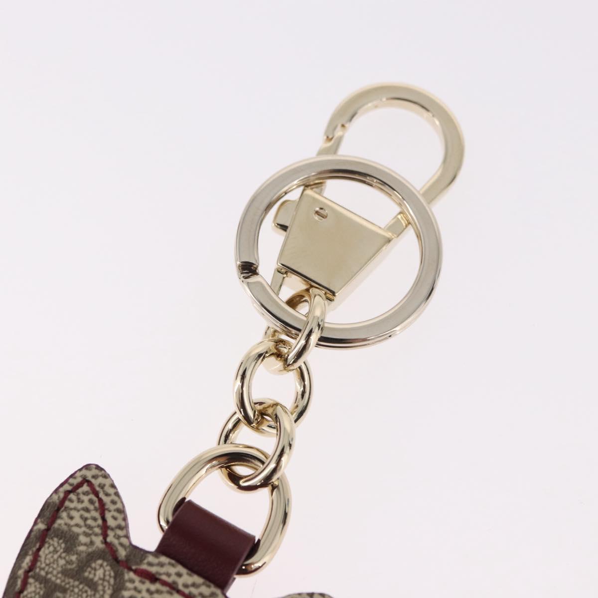 GUCCI GG Supreme Yuko Higuchi Boris Charm PVC Bordeaux Auth 185849SM