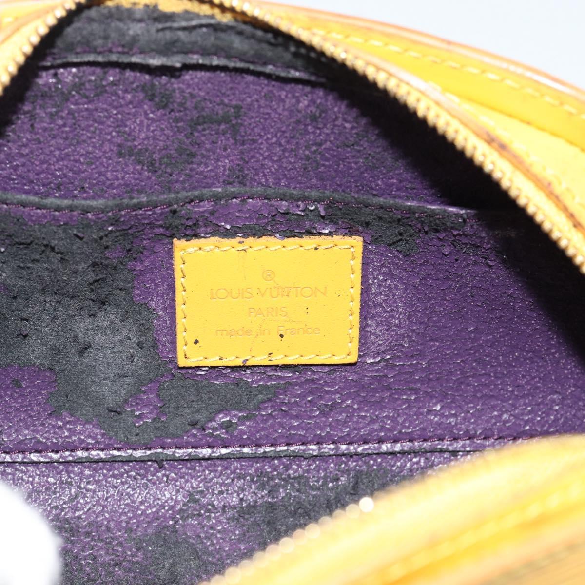 LOUIS VUITTON Epi Dauphine PM Pouch Yellow M48449 LV Auth 185864
