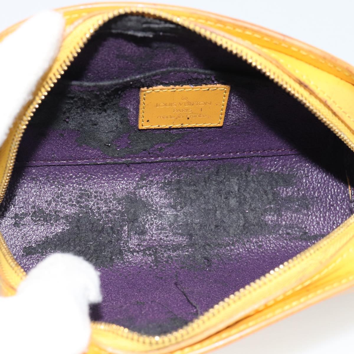 LOUIS VUITTON Epi Dauphine PM Pouch Yellow M48449 LV Auth 185864