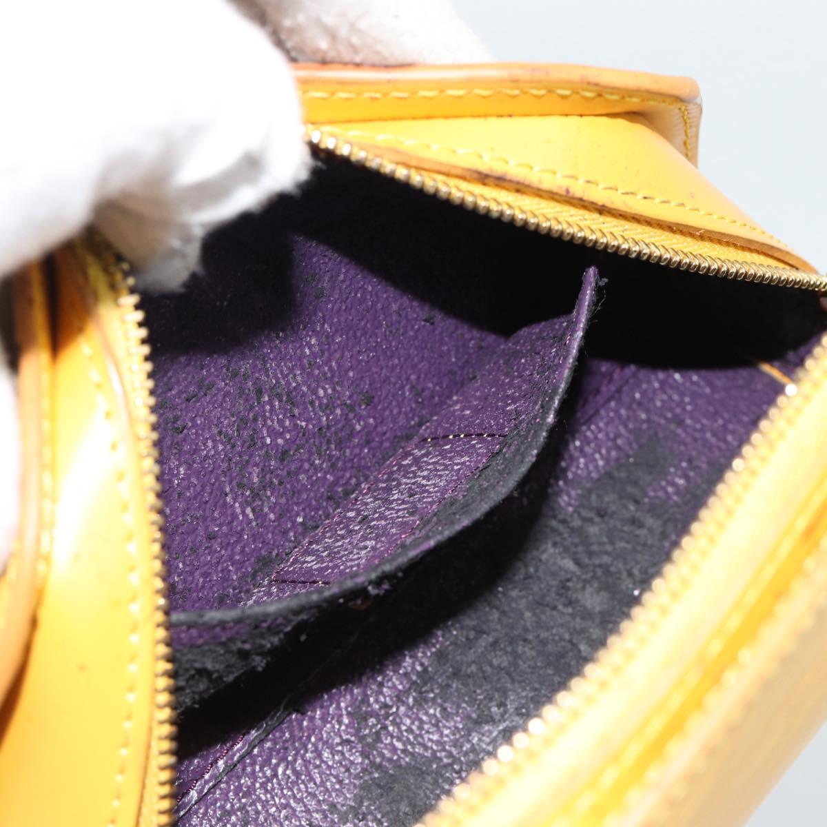 LOUIS VUITTON Epi Dauphine PM Pouch Yellow M48449 LV Auth 185864