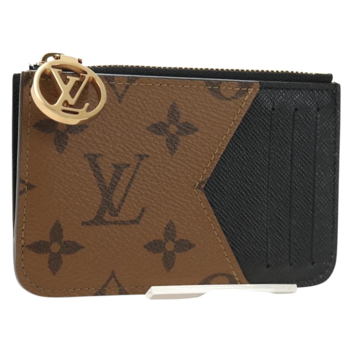 LOUIS VUITTON Monogram Reverse Porte Cartes Romy Coin Purse M81912 Auth 185868M