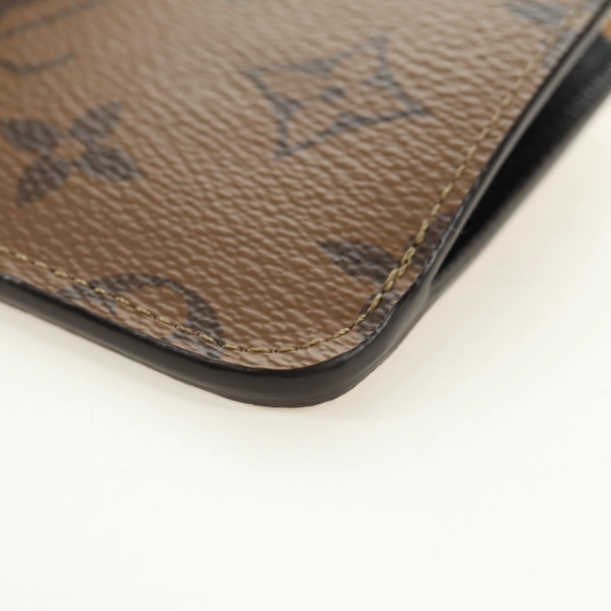 LOUIS VUITTON Monogram Reverse Porte Cartes Romy Coin Purse M81912 Auth 185868M