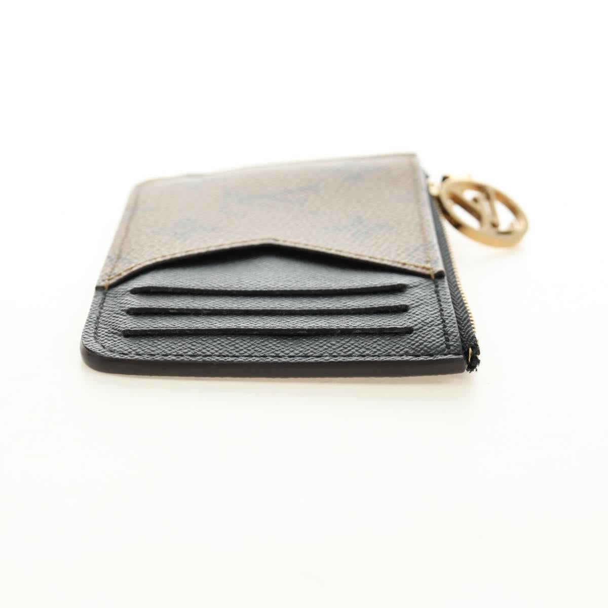 LOUIS VUITTON Monogram Reverse Porte Cartes Romy Coin Purse M81912 Auth 185868M