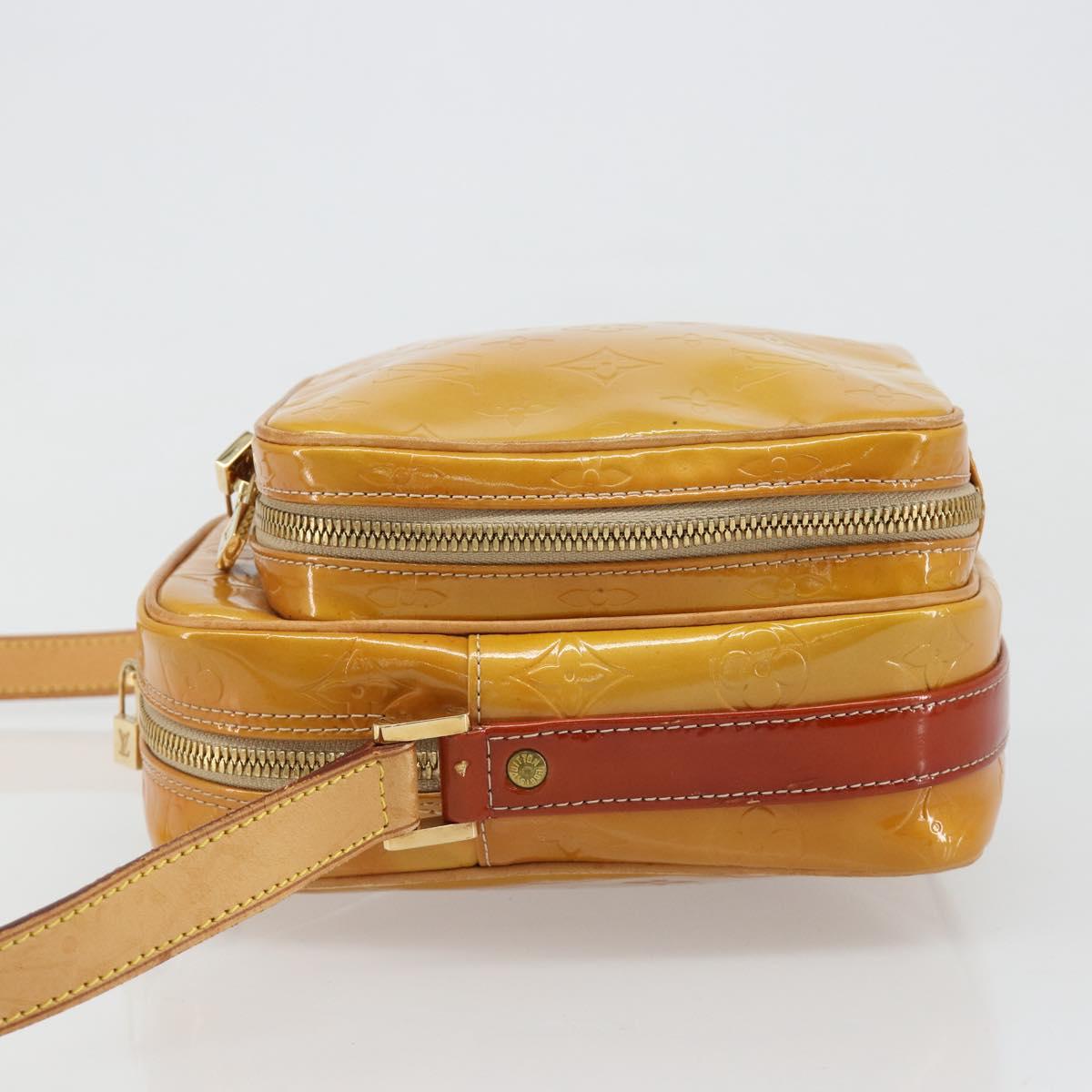 LOUIS VUITTON Monogram Vernis Wooster Shoulder Bag Beige LV Auth 185903