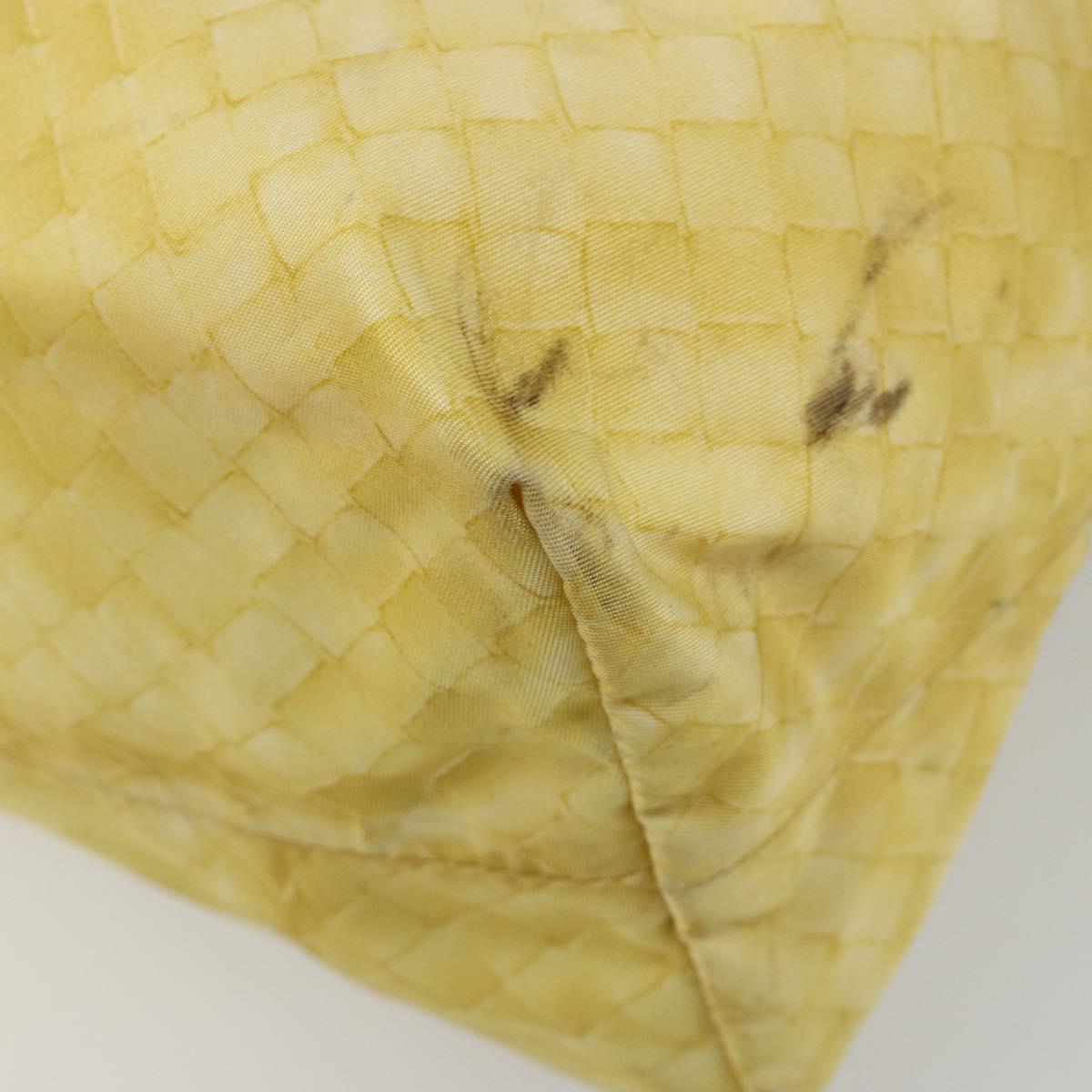 BOTTEGA VENETA INTRECCIATO Tote Bag Nylon Yellow Auth 185904A