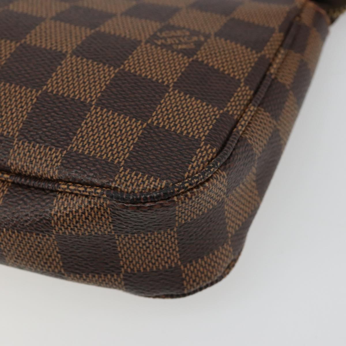 LOUIS VUITTON Damier Ebene Pochette Accessoires Pouch N41206 LV Auth 185906A
