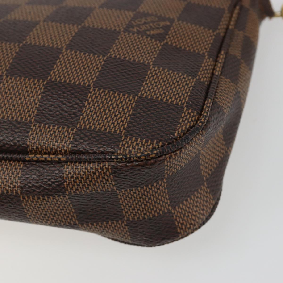 LOUIS VUITTON Damier Ebene Pochette Accessoires Pouch N41206 LV Auth 185906A