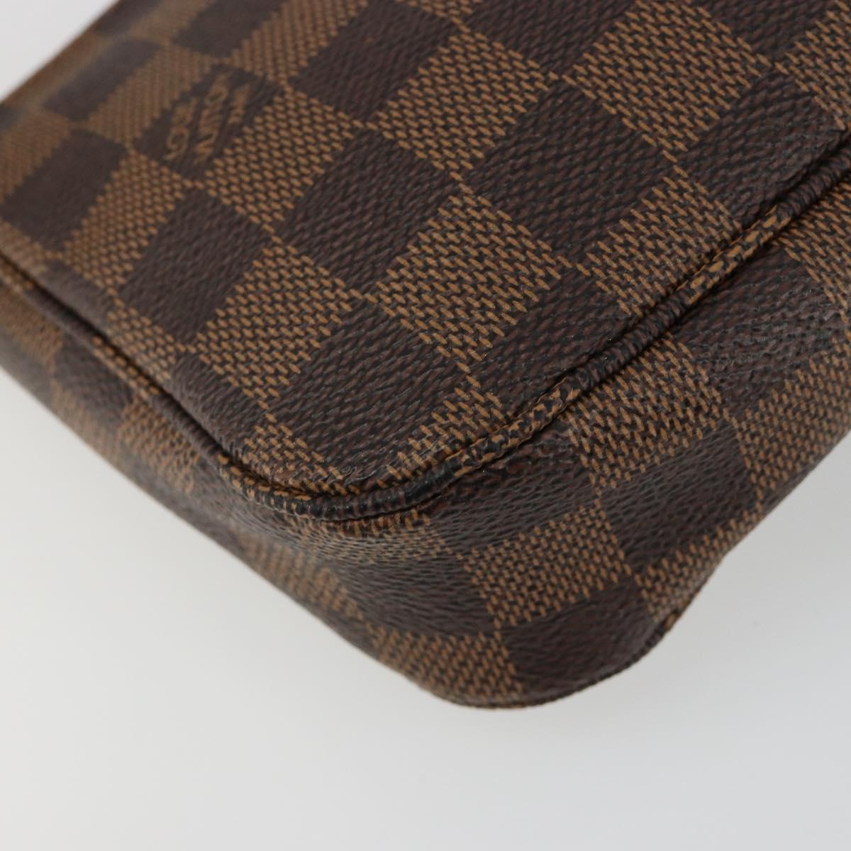 LOUIS VUITTON Damier Ebene Pochette Accessoires Pouch N41206 LV Auth 185906A