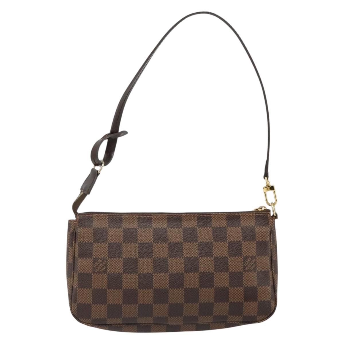 LOUIS VUITTON Damier Ebene Pochette Accessoires Pouch N41206 LV Auth 185906A