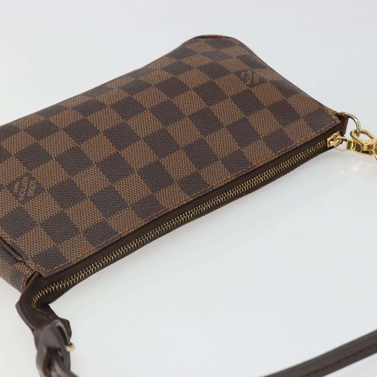 LOUIS VUITTON Damier Ebene Pochette Accessoires Pouch N41206 LV Auth 185906A