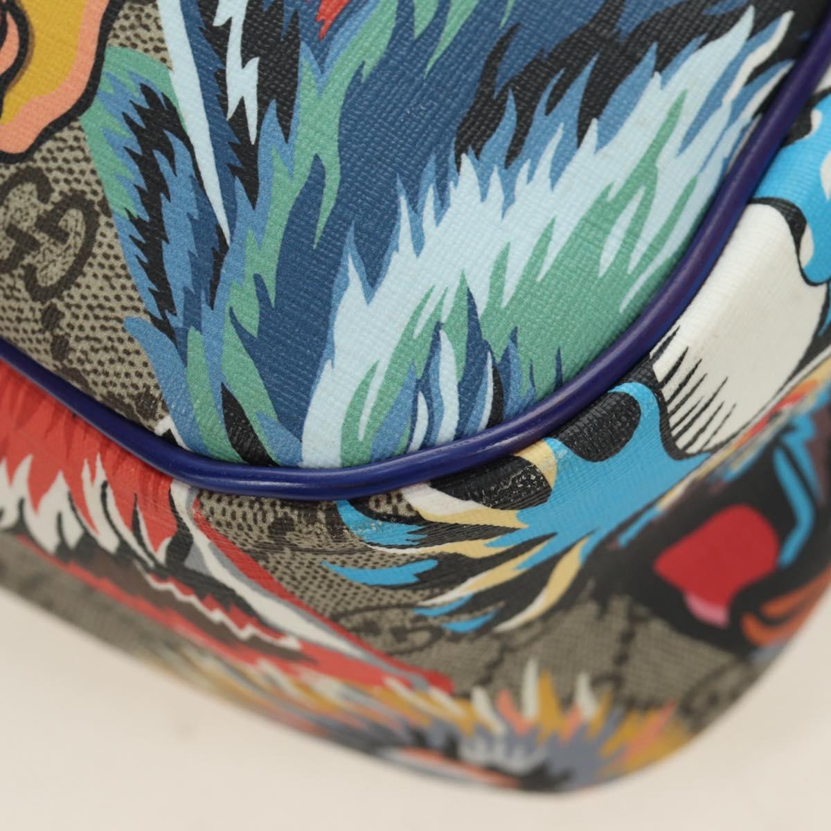 GUCCI Backpack PVC Beige Silver 501976 Auth 185915SM