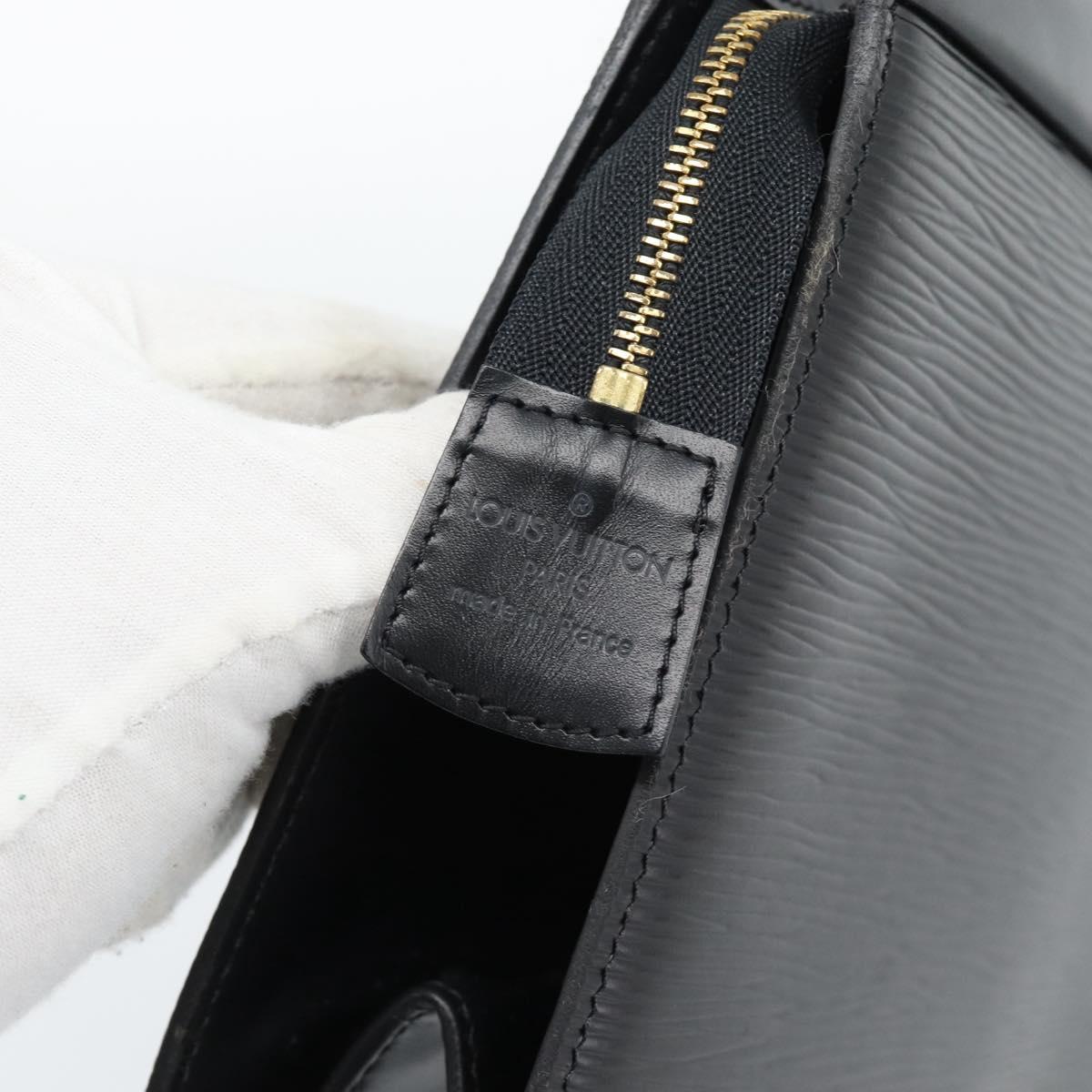 LOUIS VUITTON Epi Trousse Crete Pouch Black M48402 LV Auth 185918