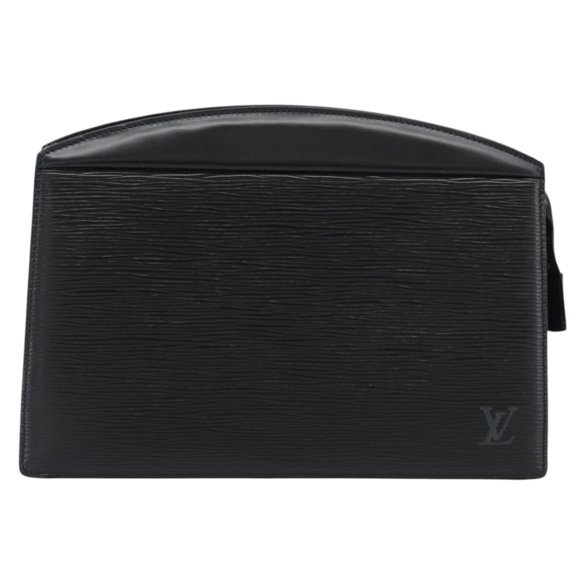 LOUIS VUITTON Epi Trousse Crete Pouch Black M48402 LV Auth 185918