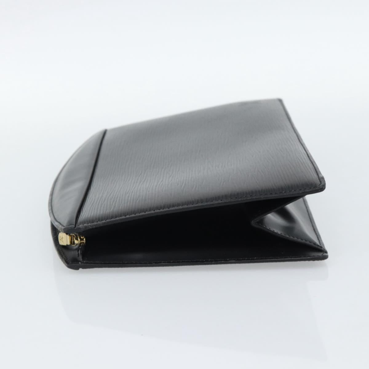 LOUIS VUITTON Epi Trousse Crete Pouch Black M48402 LV Auth 185918