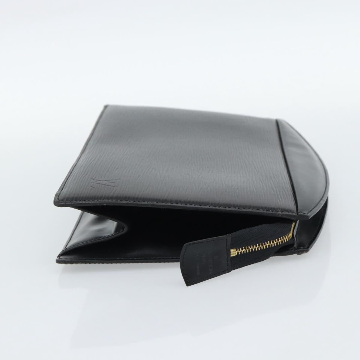 LOUIS VUITTON Epi Trousse Crete Pouch Black M48402 LV Auth 185918