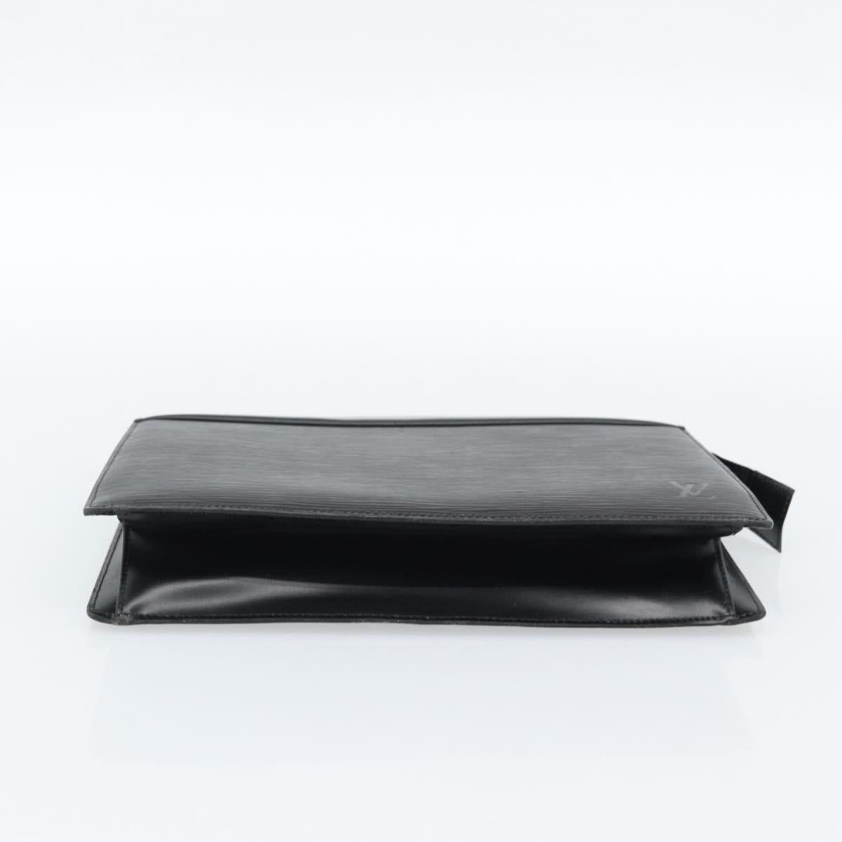 LOUIS VUITTON Epi Trousse Crete Pouch Black M48402 LV Auth 185918