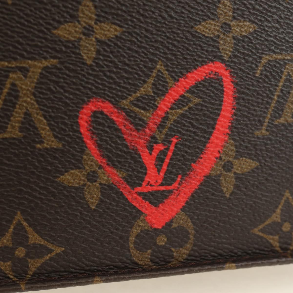 LOUIS VUITTON Monogram Fall in Love Petit Sac Plat Bag 2way M80839 Auth 185929SM