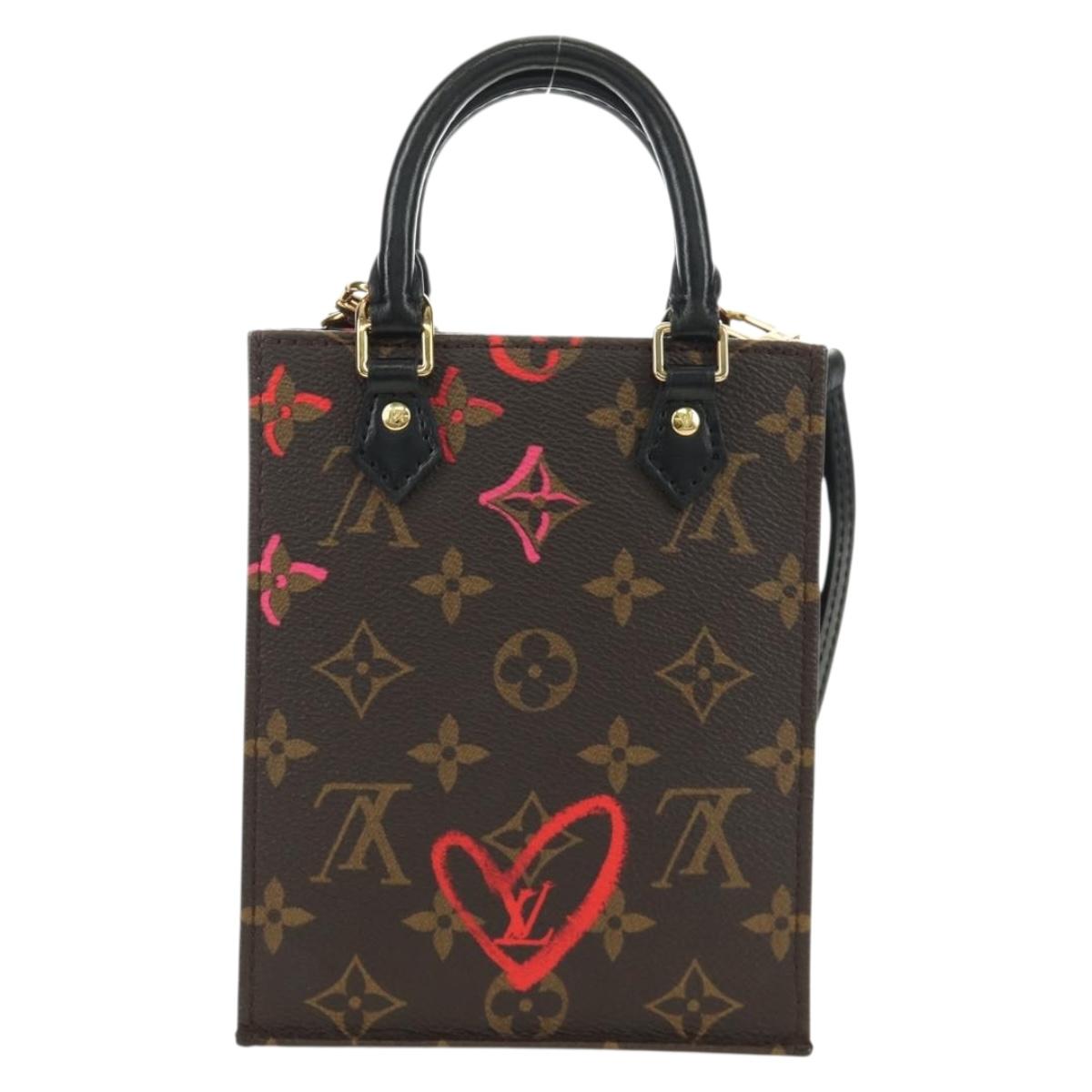 LOUIS VUITTON Monogram Fall in Love Petit Sac Plat Bag 2way M80839 Auth 185929SM