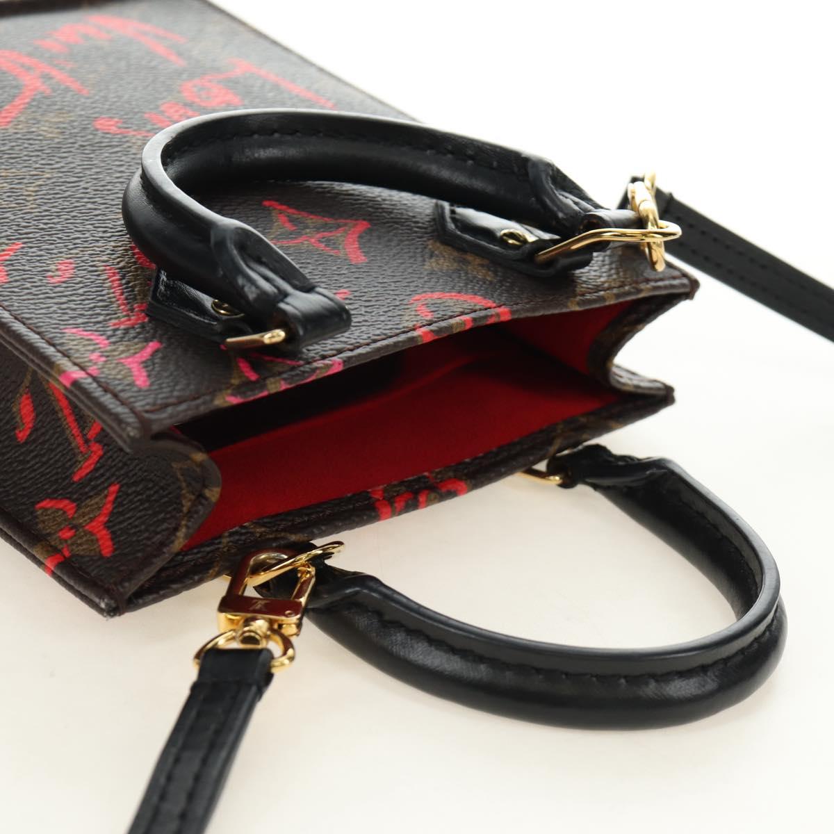 LOUIS VUITTON Monogram Fall in Love Petit Sac Plat Bag 2way M80839 Auth 185929SM