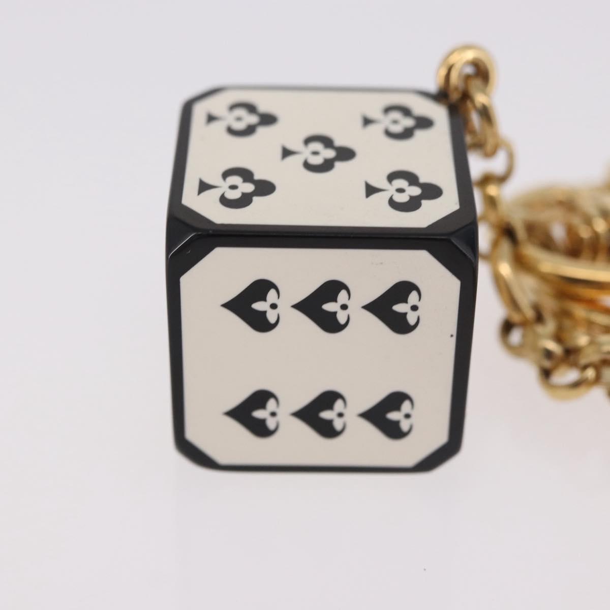 LOUIS VUITTON Metal Porte Cles Game On Key Holder White MP2913 LV Auth 185933M