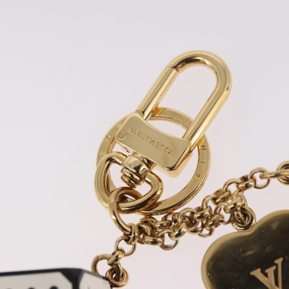 LOUIS VUITTON Metal Porte Cles Game On Key Holder White MP2913 LV Auth 185933M