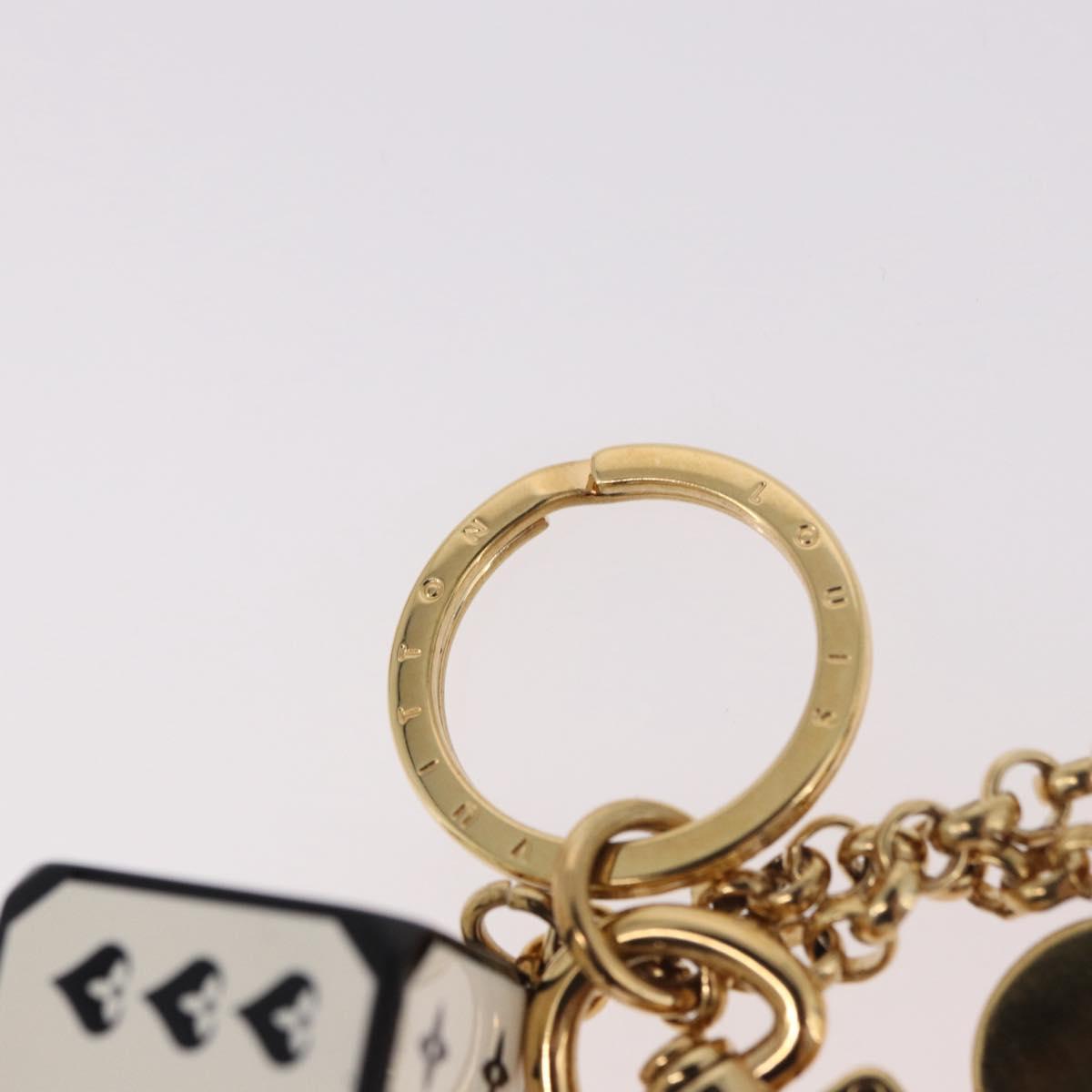LOUIS VUITTON Metal Porte Cles Game On Key Holder White MP2913 LV Auth 185933M