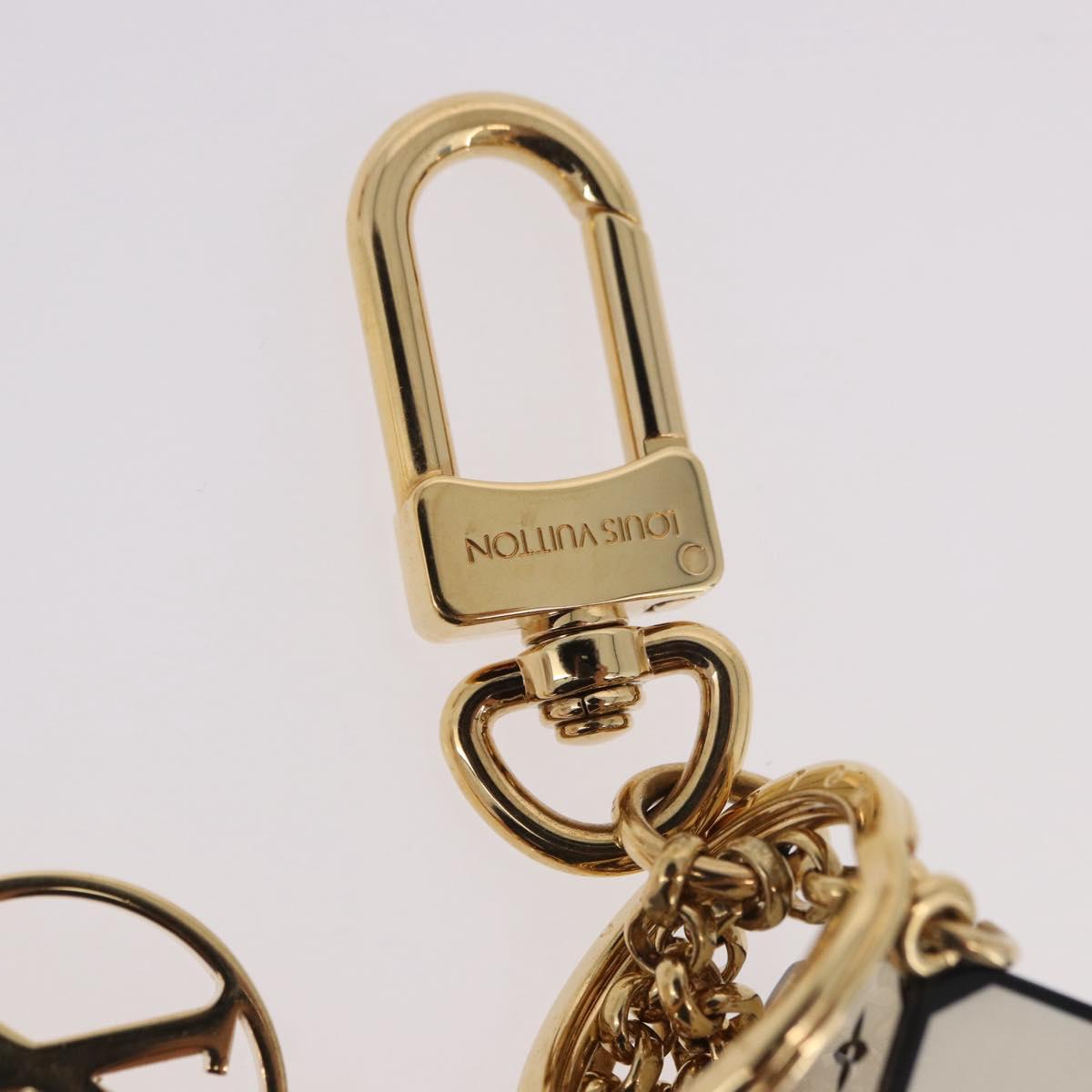 LOUIS VUITTON Metal Porte Cles Game On Key Holder White MP2913 LV Auth 185933M
