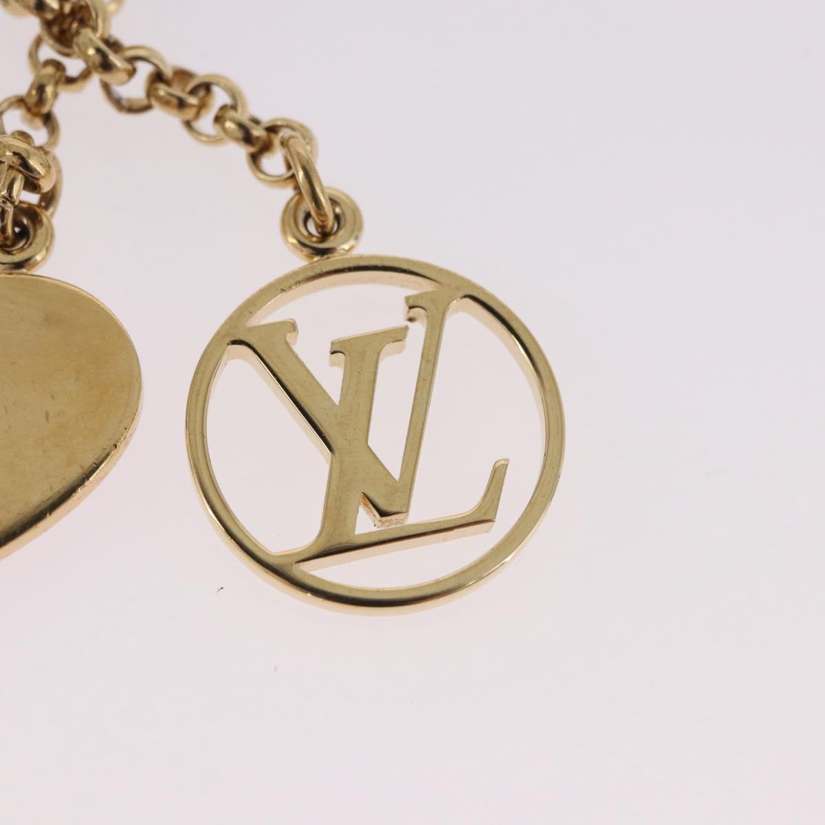 LOUIS VUITTON Metal Porte Cles Game On Key Holder White MP2913 LV Auth 185933M