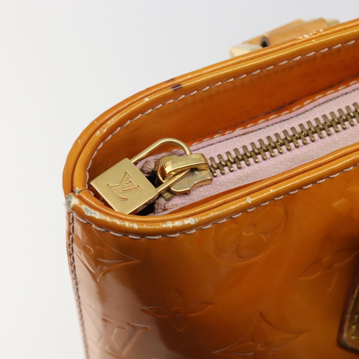 LOUIS VUITTON Monogram Vernis Houston Bag Marshmallow Pink M91302 LV Auth 185937