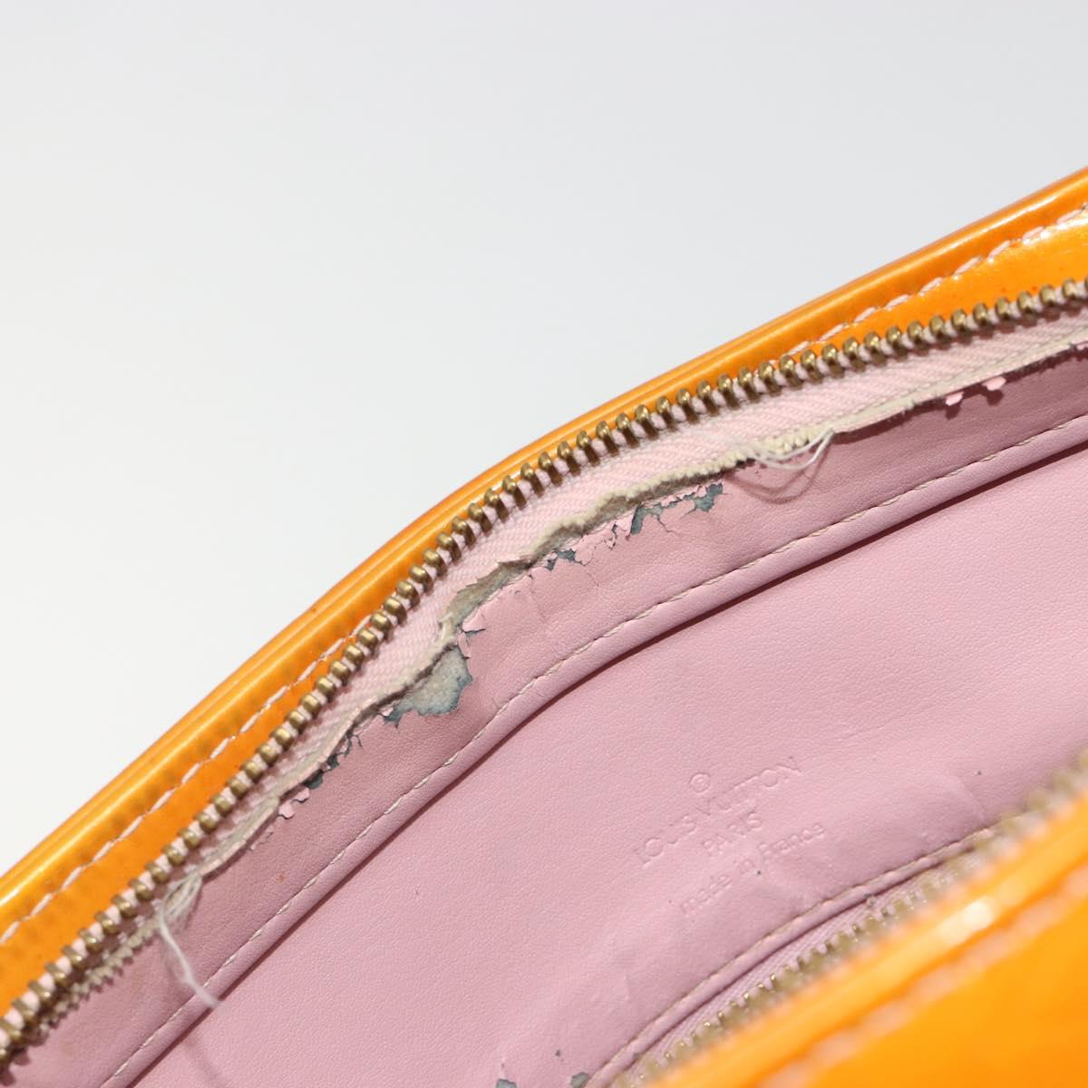 LOUIS VUITTON Monogram Vernis Houston Bag Marshmallow Pink M91302 LV Auth 185937